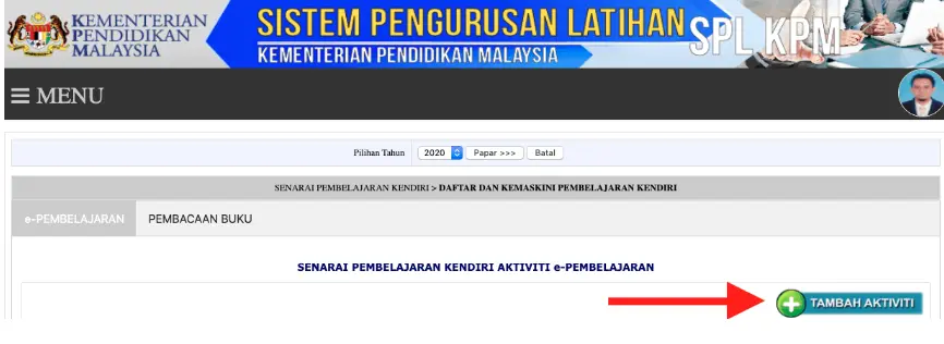 SPLKPM Login 2.0 Modul Individu (sinopsis, kpm, guru) 2025 7 e pembelajaran splkpm