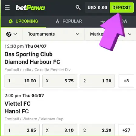 Betpawa Uganda Login APP (livescores, Bet Small, Win Big) 2025 17 how to deposit on betpawa
