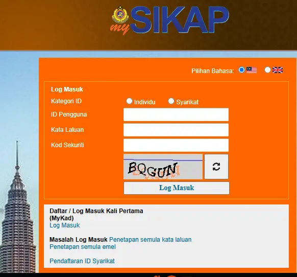 "MySikap First Time Login Step-by-Step"