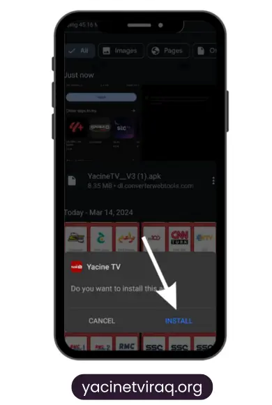 تحميل ياسين تيفي برو تطبيق اخر اصدار الاصلي تحديث للاندرويد 4 Install Yacine TV APP