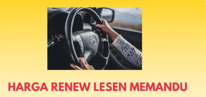 Harga Renew lesen Memandu Online