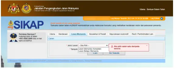 Select Your Driving License Type and Renewal Period