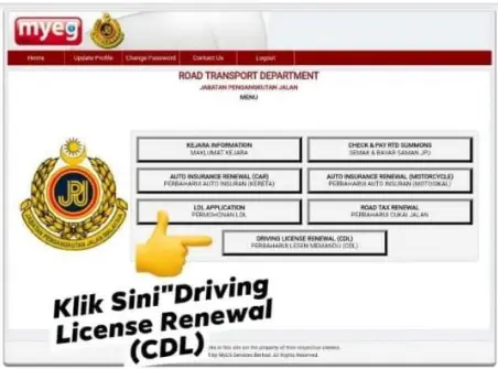 Tap on the ‘Driving License option