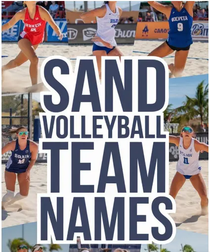 sand volleyball team names


