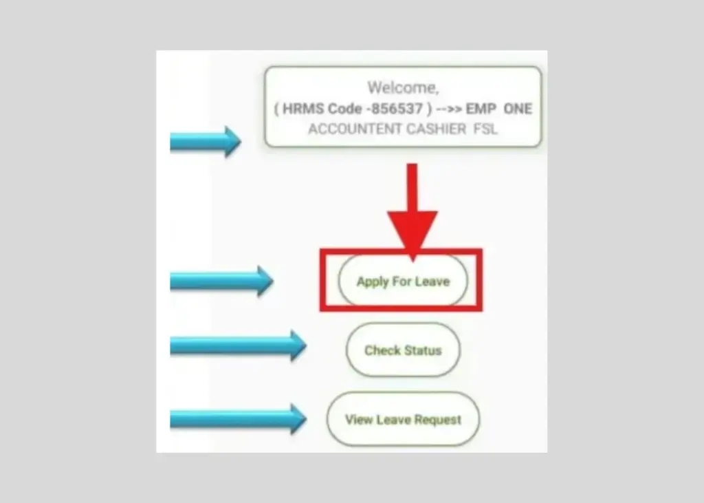 Select the Apply for Leave Option