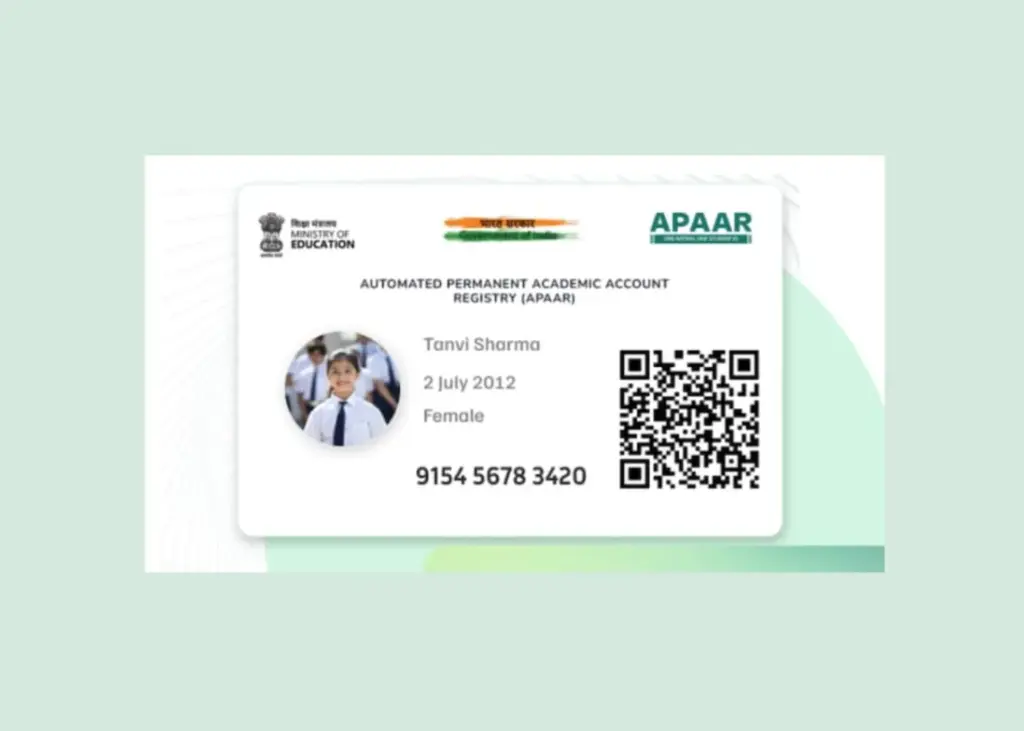 Apaar id Card Download (full form, login online) 2025 4 id card for students